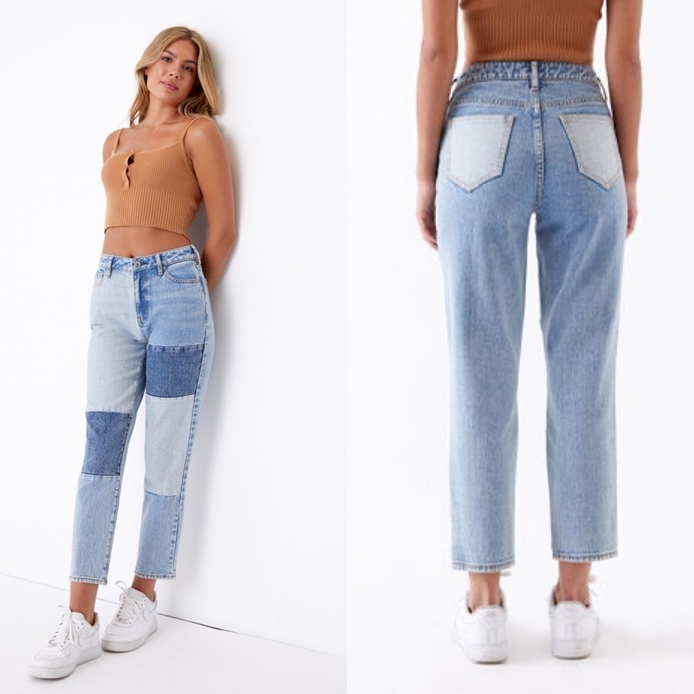 PacSun Women’s Patch On Blue Mom Jeans Size‎ 25
